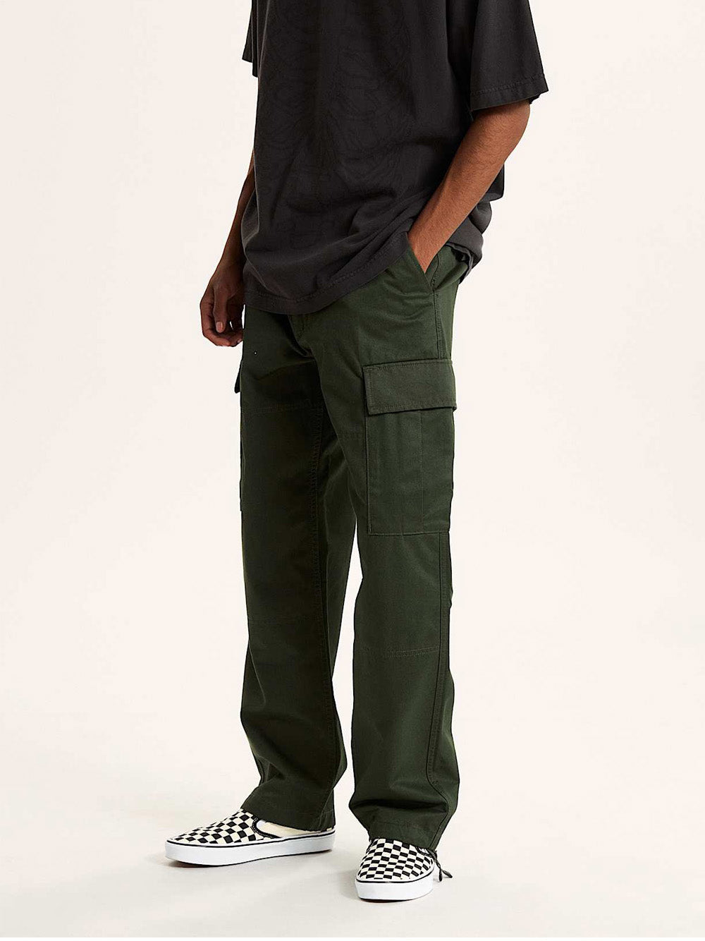 Pantalone Cargo Vans da Uomo - Verde