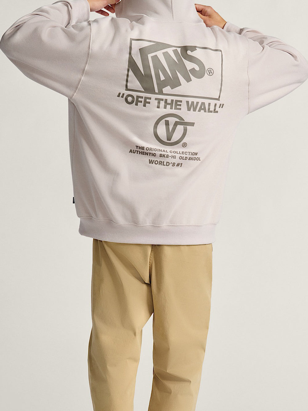 Felpa Cappuccio Vans da Uomo - Beige