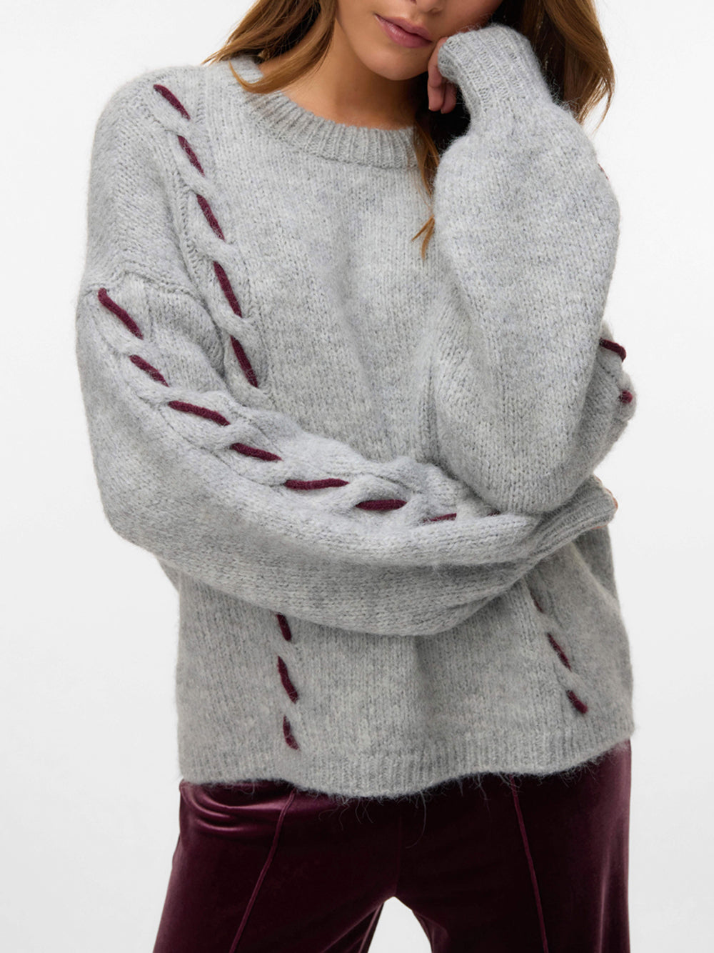 Pullover Vero Moda da Donna - Grigio