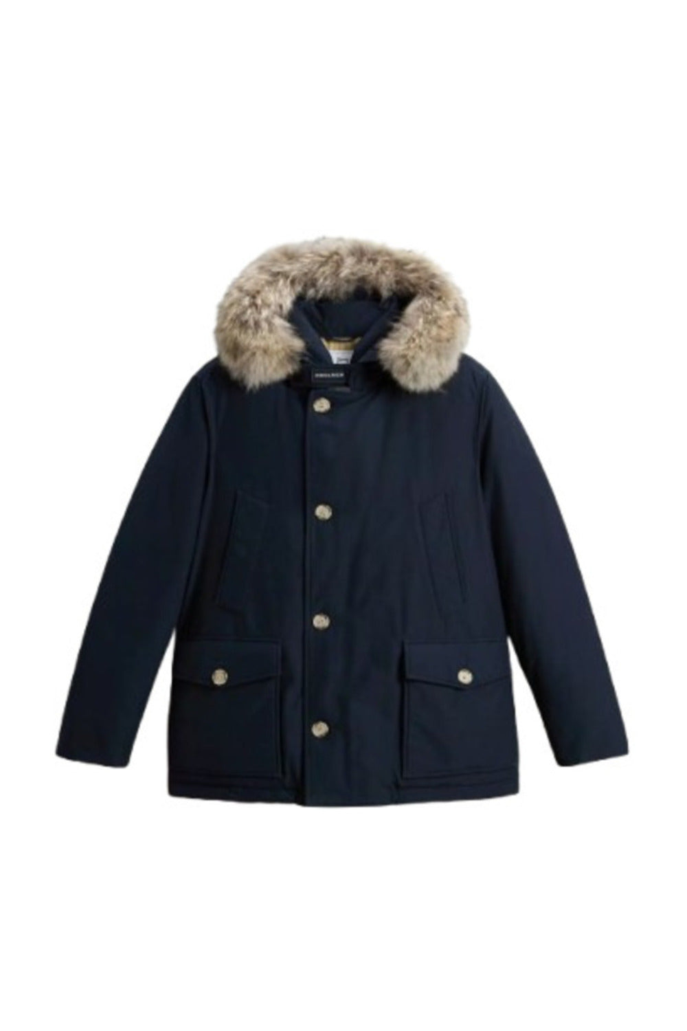 Woolrich Giubbotto ARCTIC DETACHABLE FUR ANORAK Uomo Mod. CFWOOU0484MRUT0001 MLB Blu