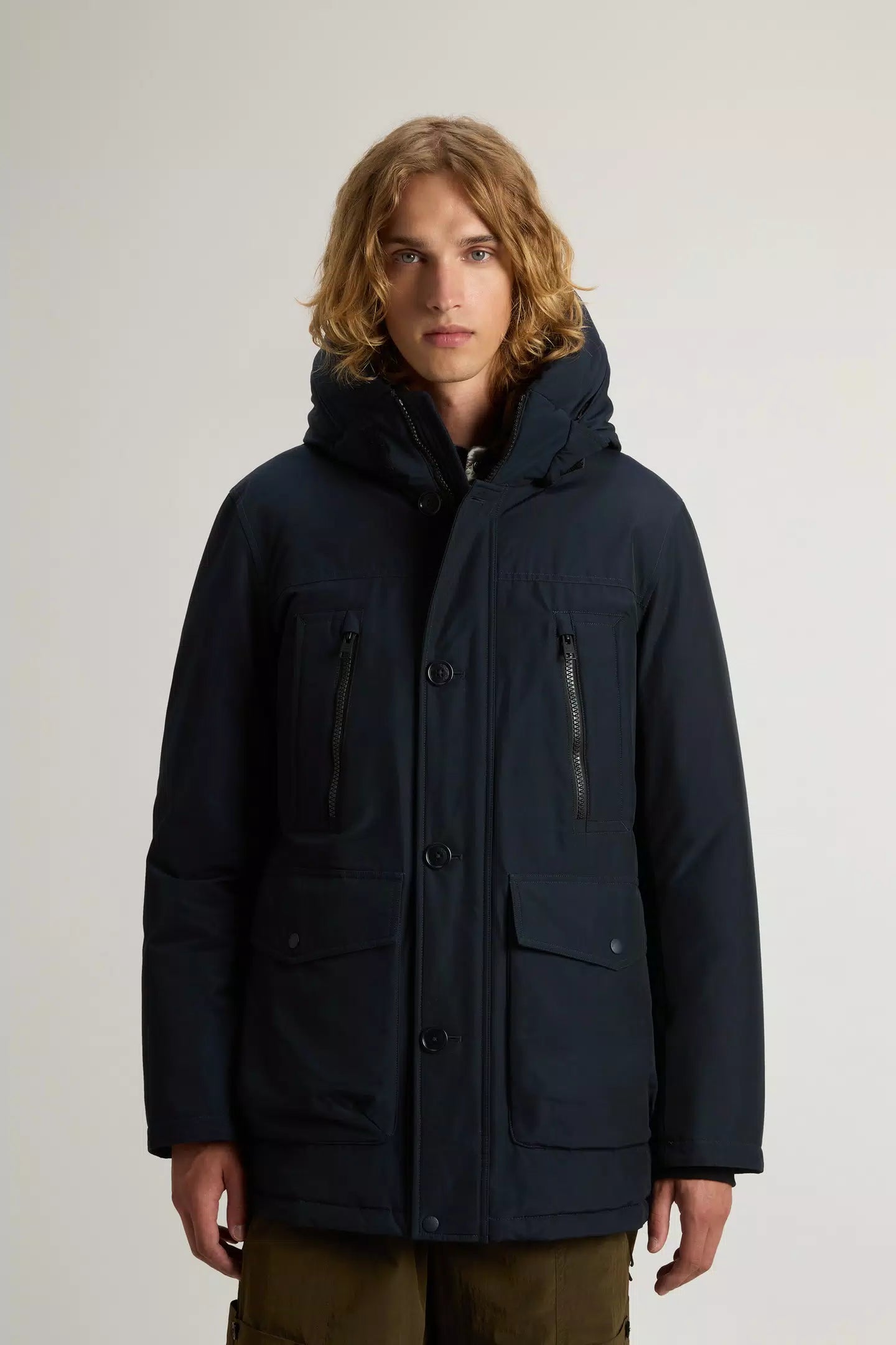 Woolrich Giubbotto RAMAR ARCTIC PARKA Uomo Mod. CFWOOU0866MRUT0001 MLB Blu