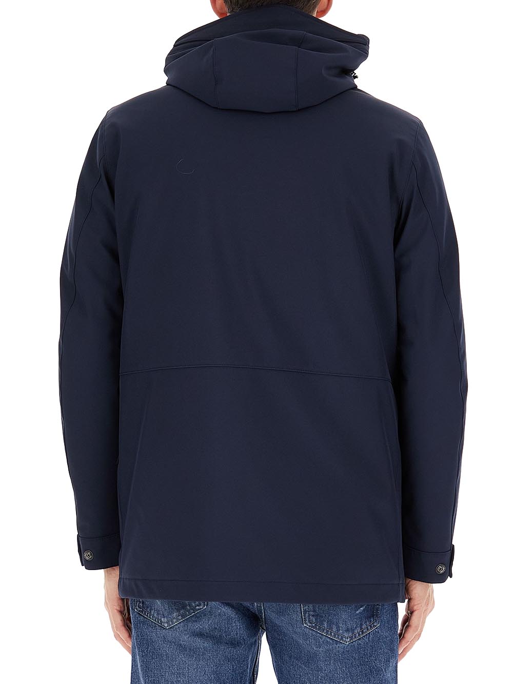 Woolrich Giubbotto SOFT SHELL BARROW MAC COAT Uomo Mod. CFWOOU2017MRUT3496 MLB Blu