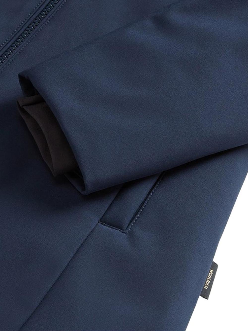 Woolrich Giubbotto SOFT SHELL BARROW MAC COAT Uomo Mod. CFWOOU2017MRUT3496 MLB Blu