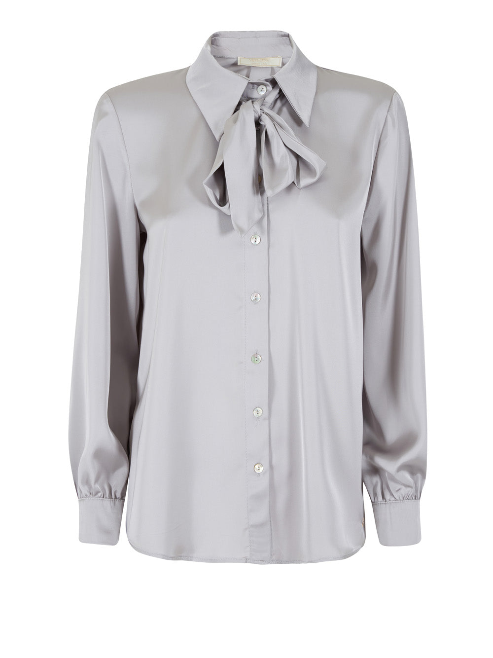 Camicia Yes Zee Con Fiocco da Donna - Grigio