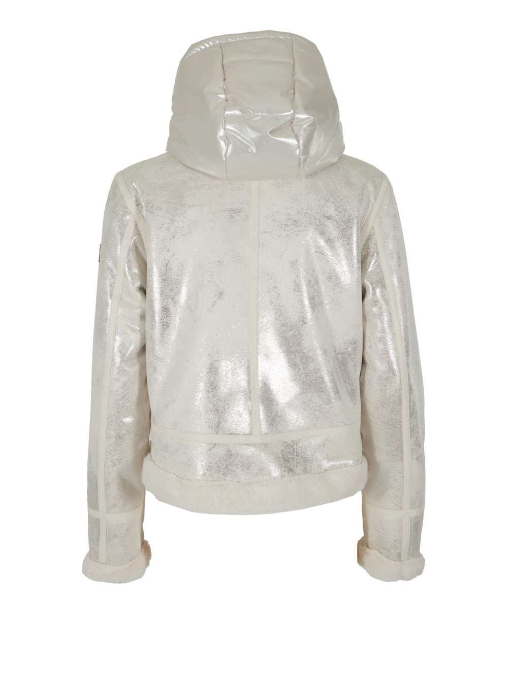 Giubbino Yes Zee Laminato da Donna - Avorio