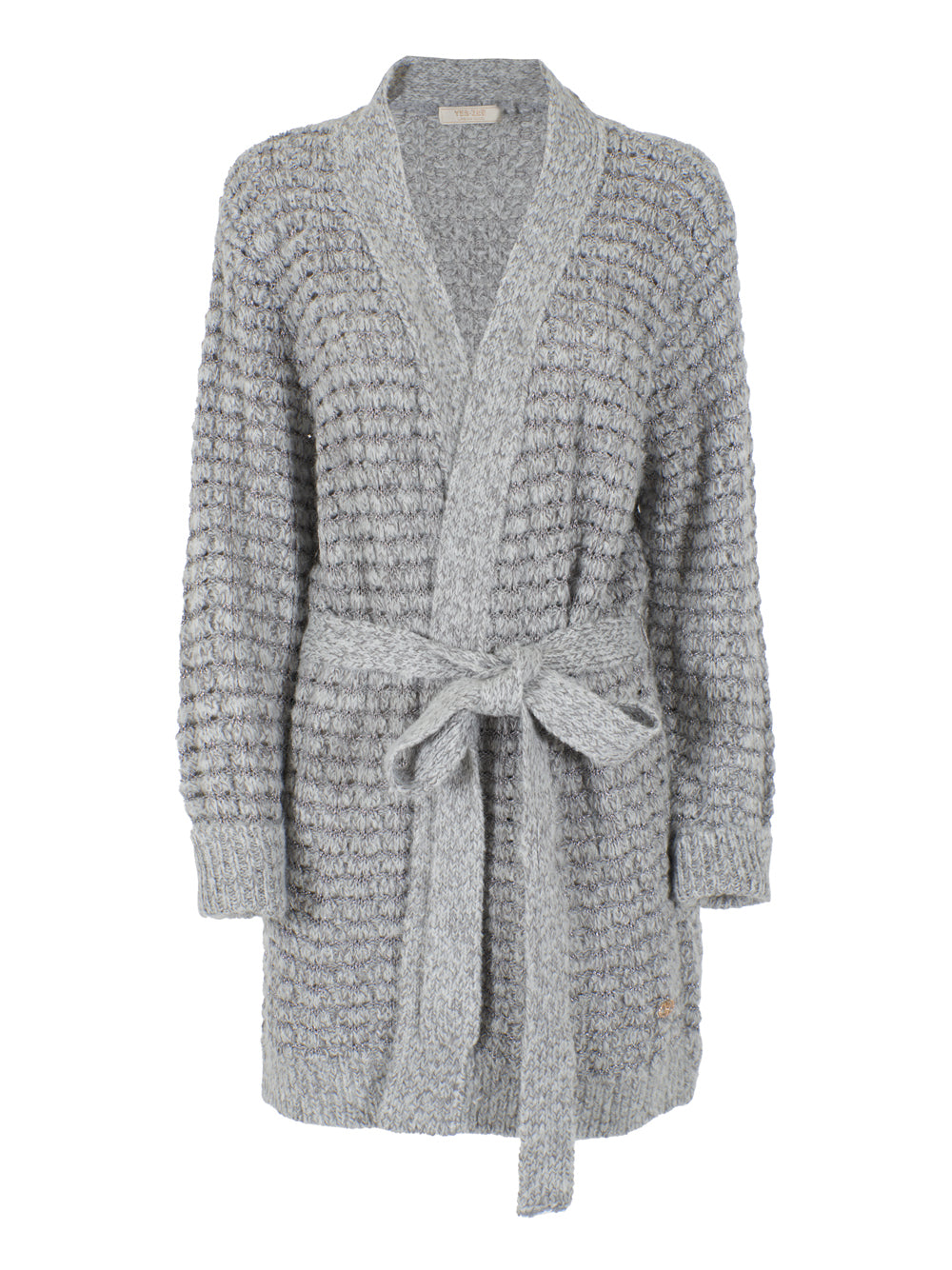 Cardigan Yes Zee da Donna - Grigio