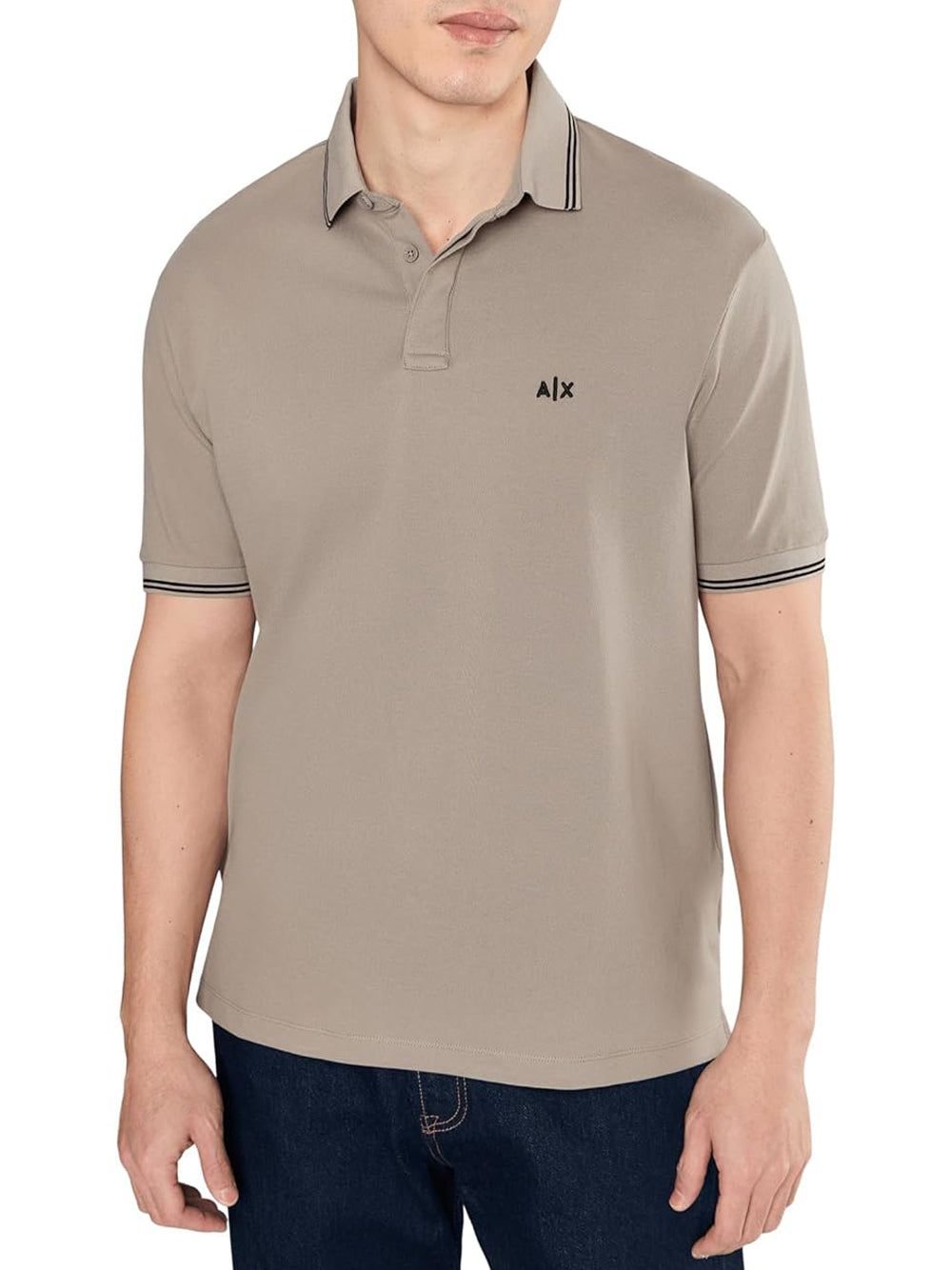A|X Armani Exchange Polo Manica Corta Uomo Mod. XM001287 AF17321 U6107 Beige