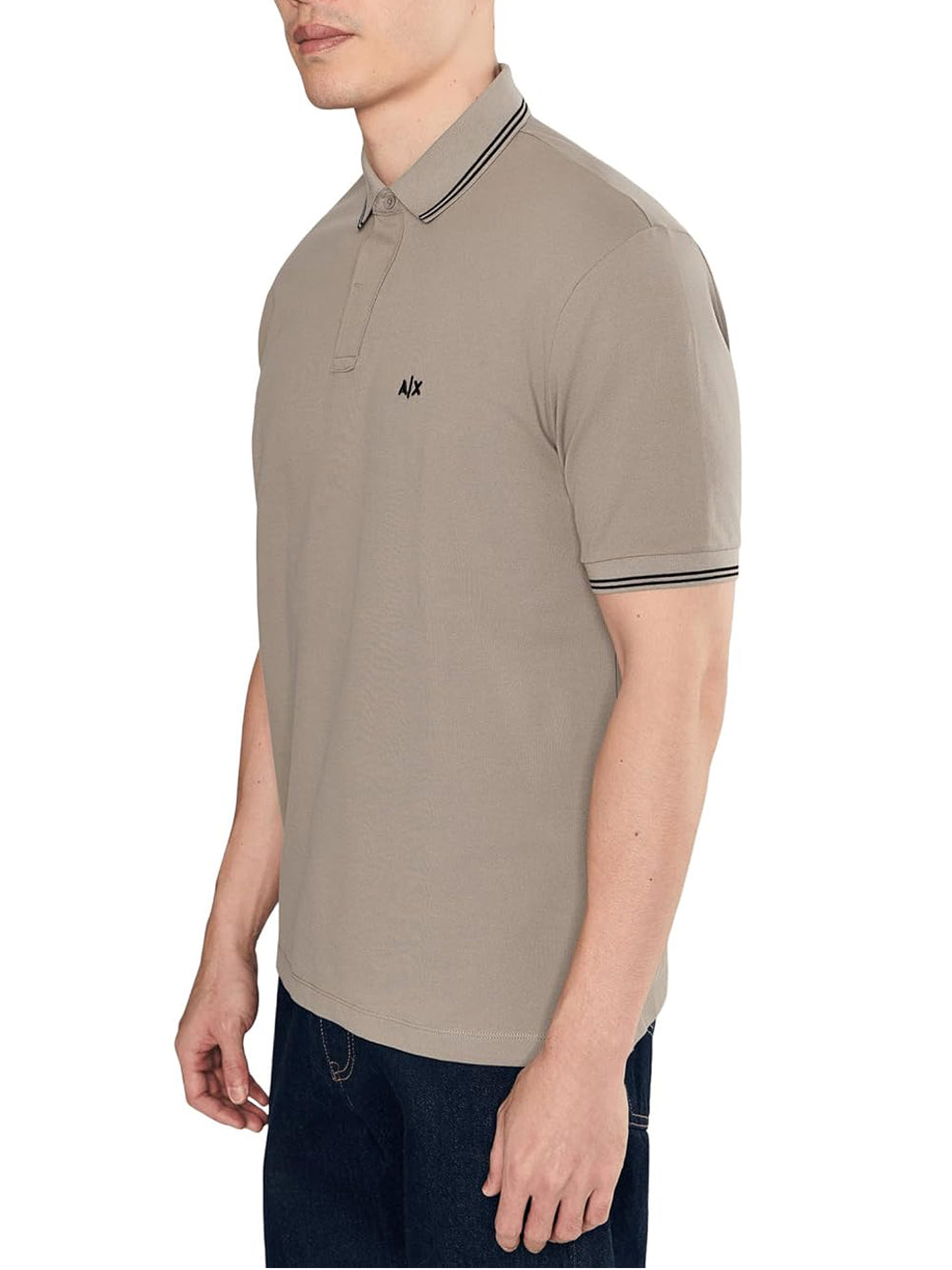 A|X Armani Exchange Polo Manica Corta Uomo Mod. XM001287 AF17321 U6107 Beige
