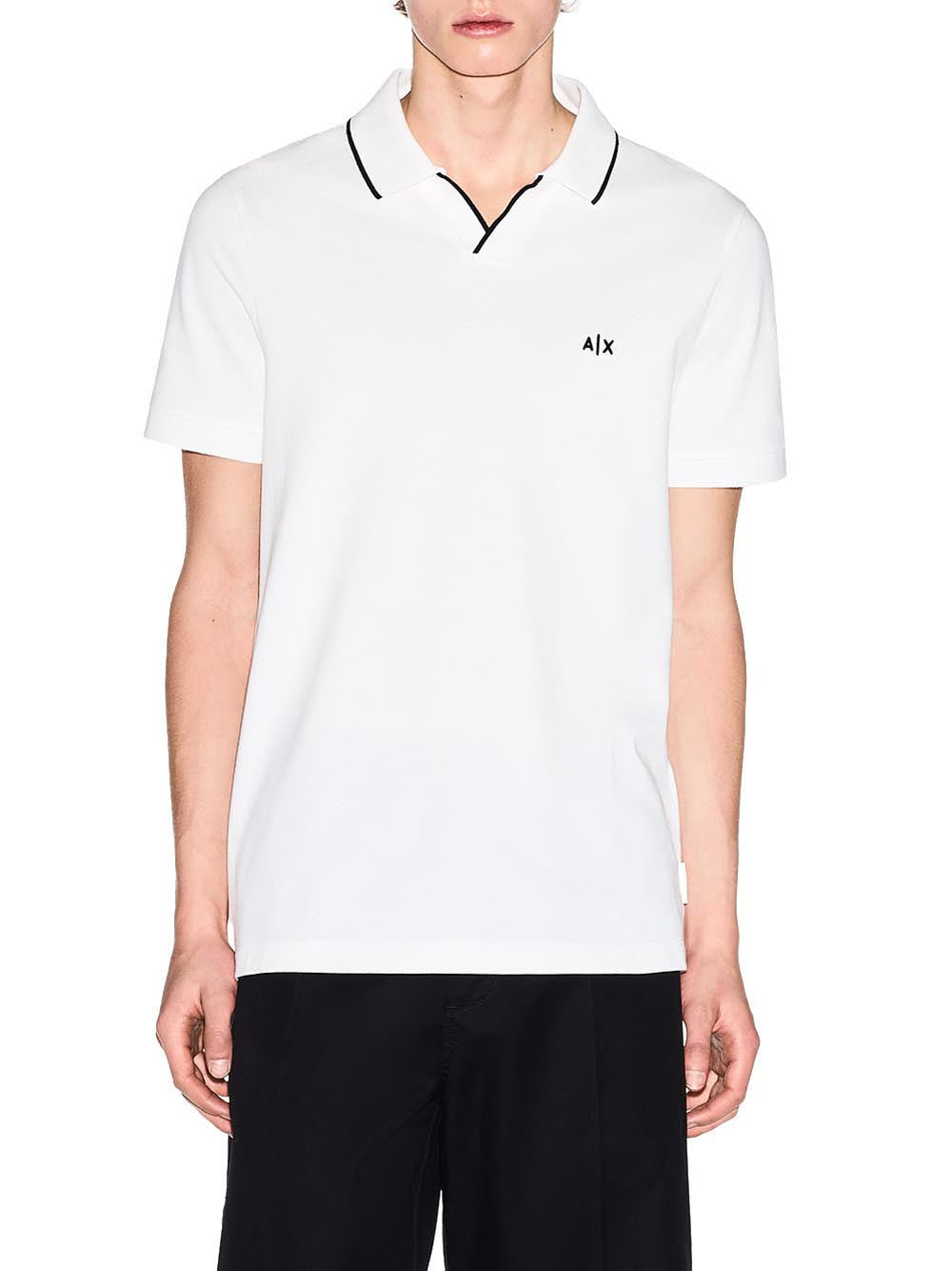 A|X Armani Exchange Polo Manica Corta Uomo Mod. XM002401 AF10366 U0009 Bianco