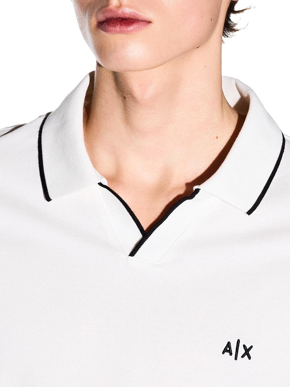 A|X Armani Exchange Polo Manica Corta Uomo Mod. XM002401 AF10366 U0009 Bianco