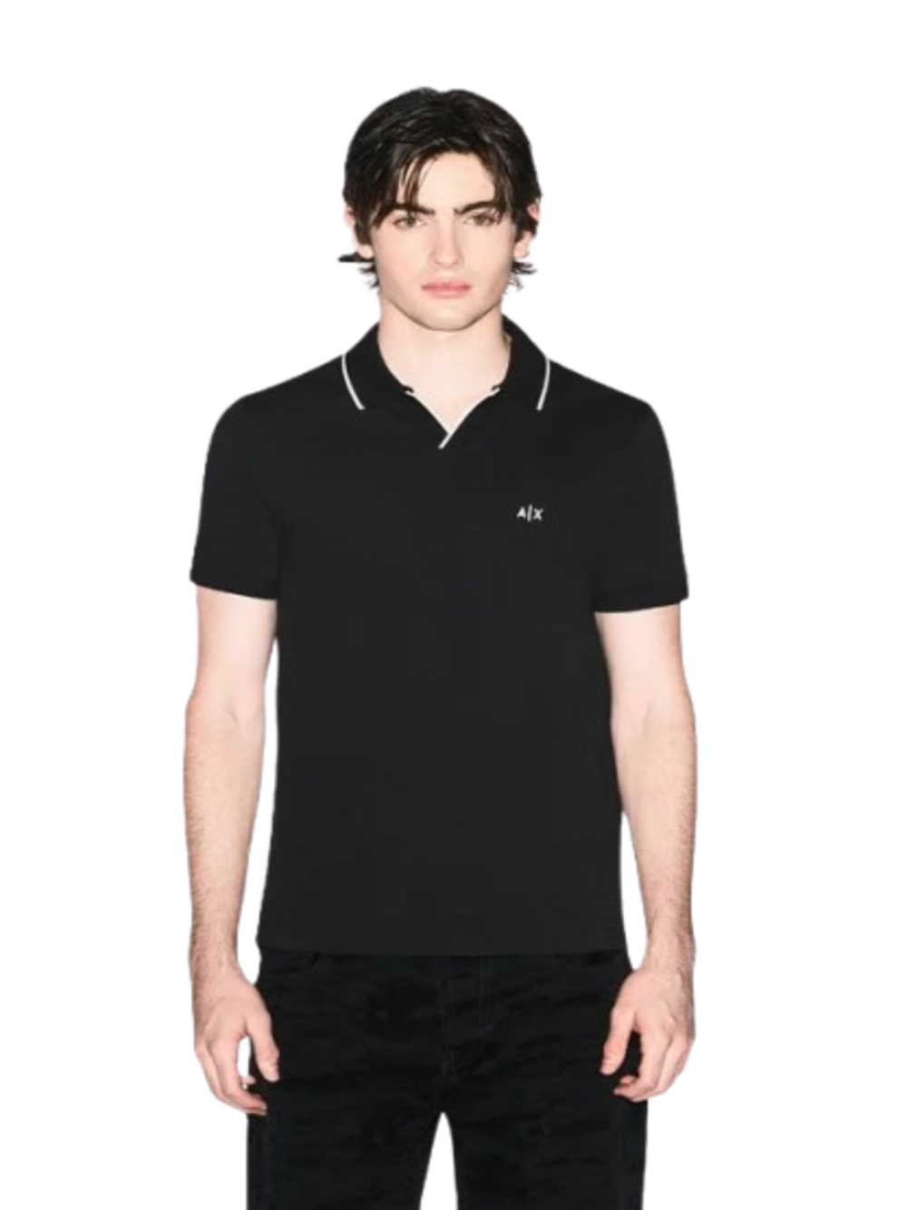 A|X Armani Exchange Polo Manica Corta Uomo Mod. XM002401 AF10366 UC001 Nero