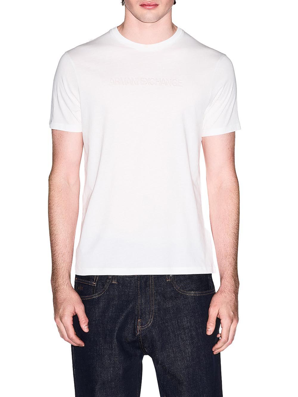 A|X Armani Exchange T-shirt Uomo Mod. XM002467 AF10356 U0009 Bianco