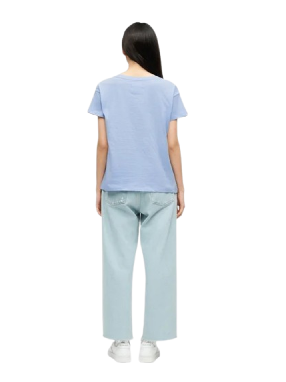 A|X Armani Exchange T-shirt Donna Mod. XW000830 AF10356 U3393 Celeste Blu