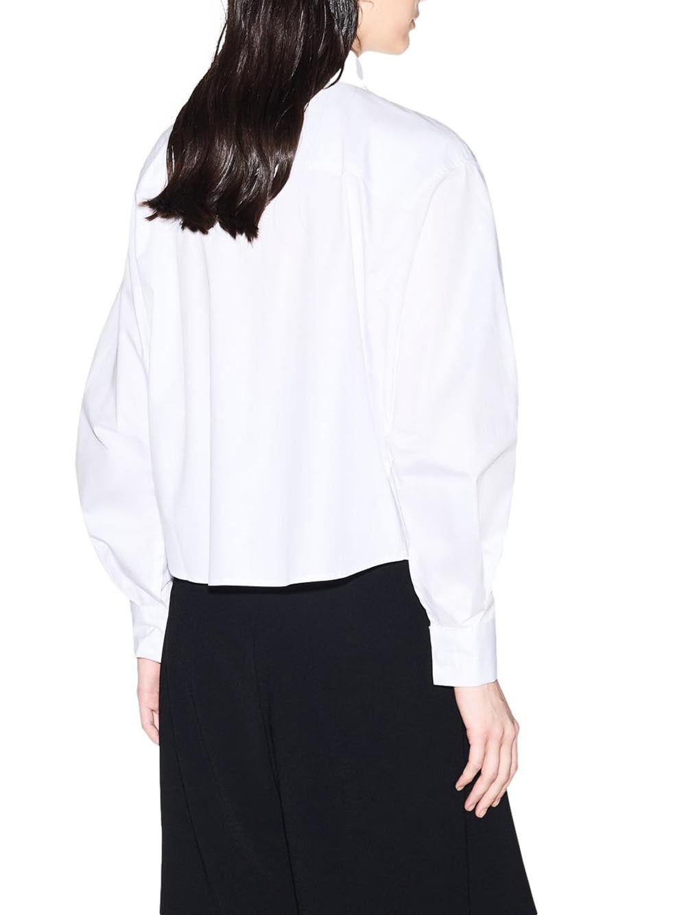 A|X Armani Exchange Camicia Manica Lunga Donna Mod. XW002008 AF18862 U0002 Bianco
