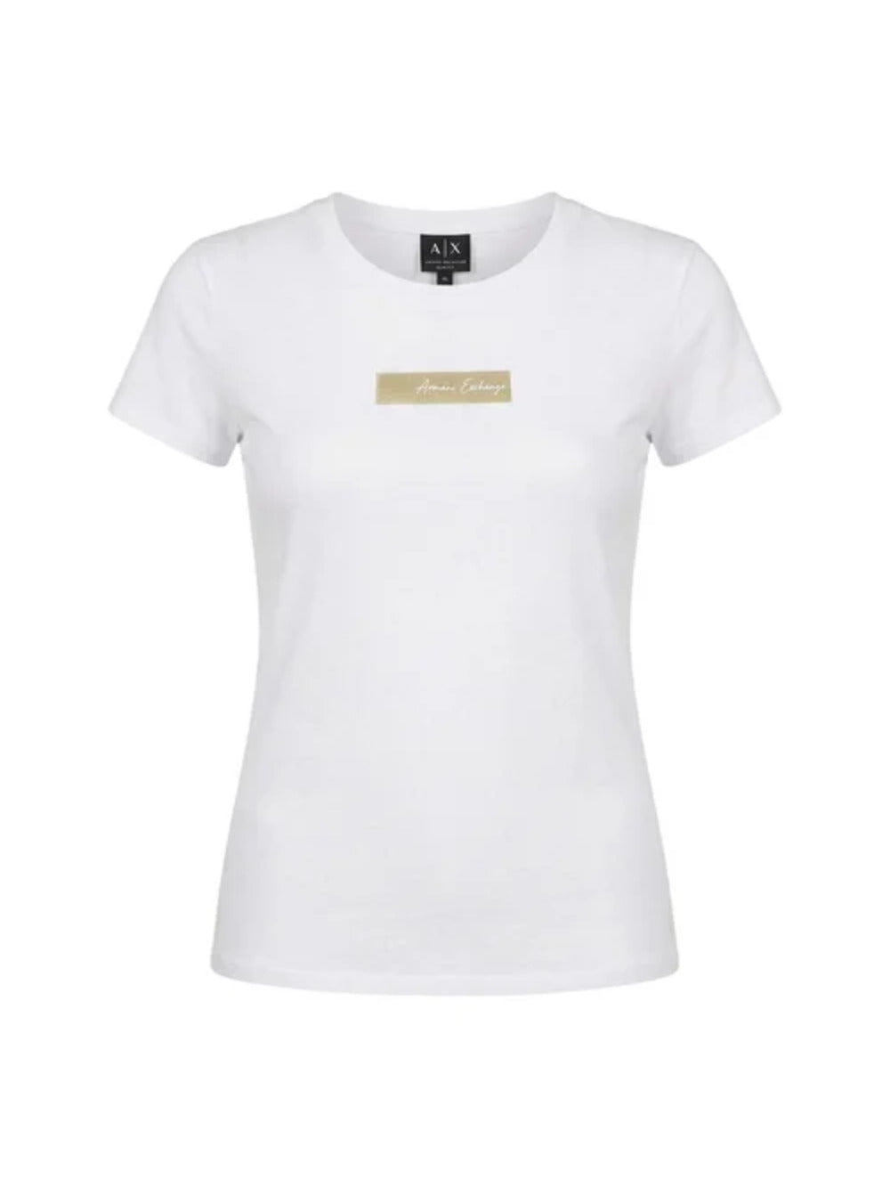 A|X Armani Exchange T-shirt Donna Mod. XW002327 AF10358 U0002 Bianco
