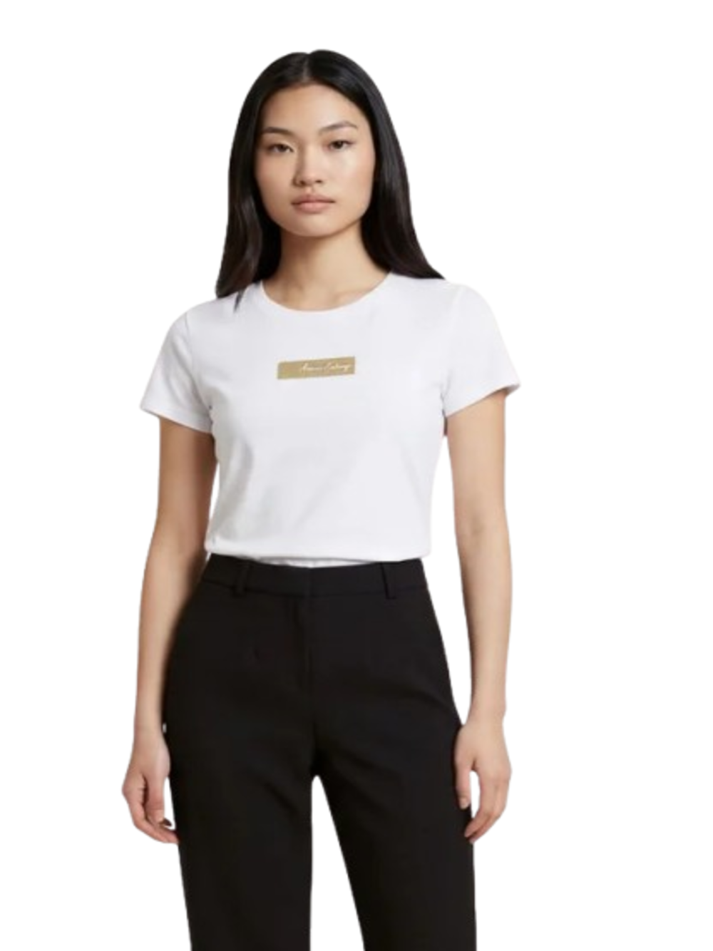 A|X Armani Exchange T-shirt Donna Mod. XW002327 AF10358 U0002 Bianco