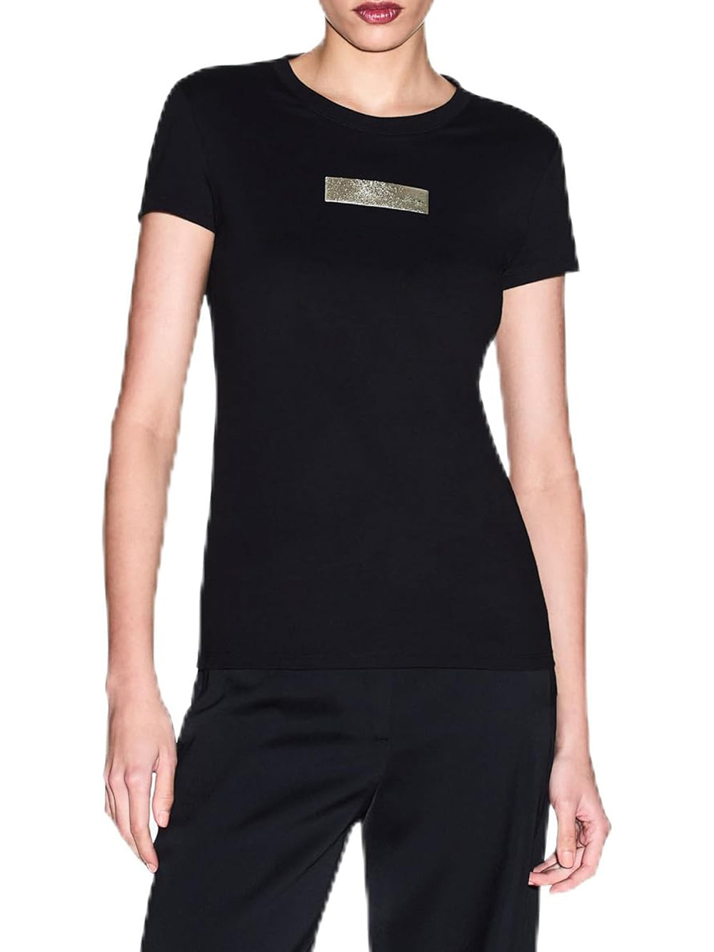 A|X Armani Exchange T-shirt Donna Mod. XW002327 AF10358 UC001 Nero