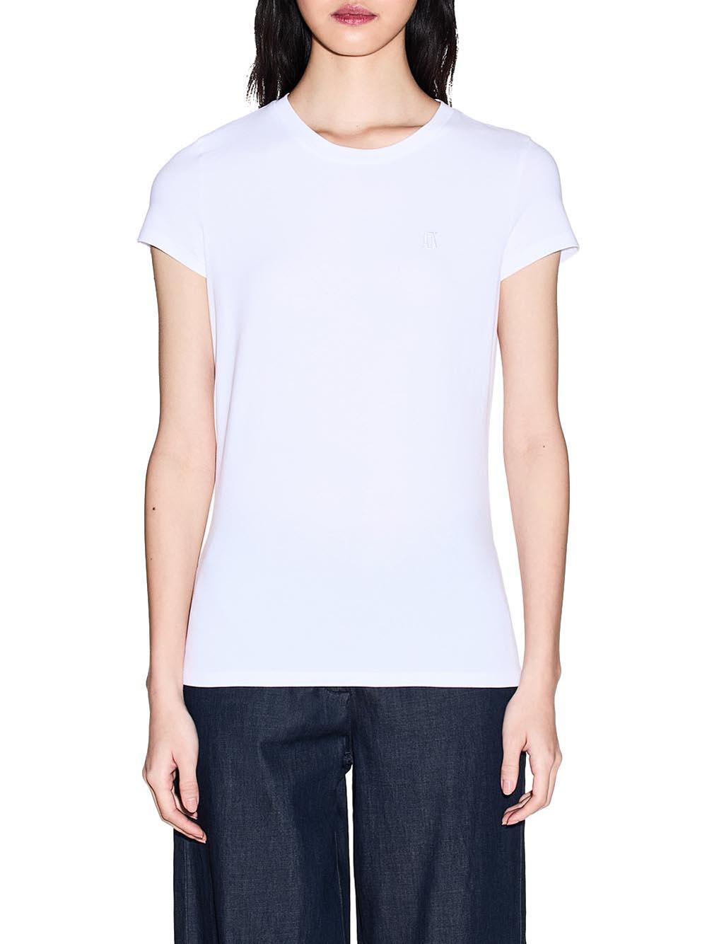 A|X Armani Exchange T-shirt Donna Mod. XW002333 AF16294 U0002 Bianco