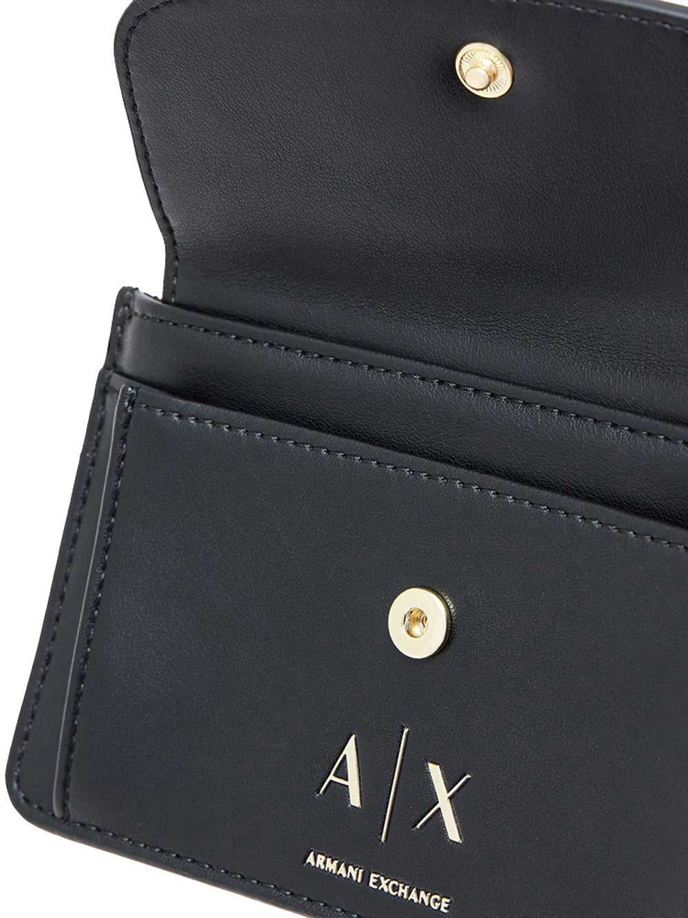 A|X Armani Exchange Portafoglio Donna Mod. XW002606 AF19902 UC001 Nero