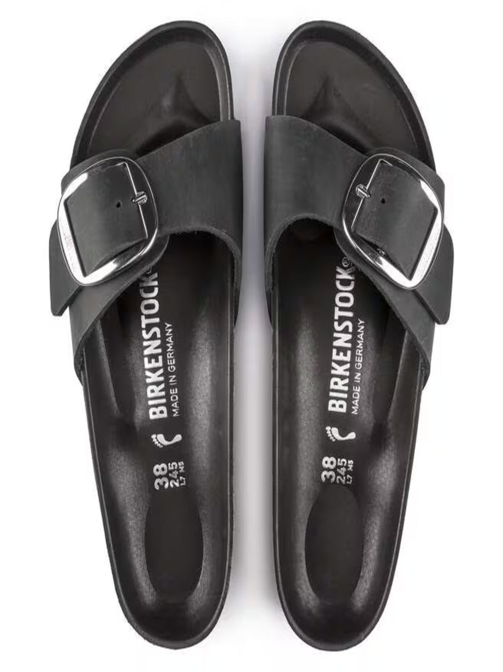 Birkenstock Ciabatta UNISEX Mod. 1006523 MADRID BLACK BLACK Nero