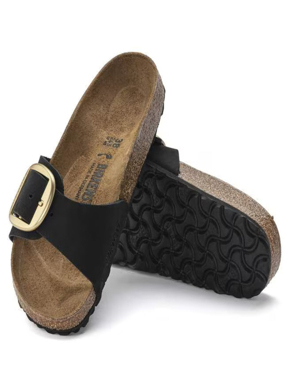 Birkenstock Ciabatta UNISEX Mod. 1023373 MADRID BLACK BLACK Nero