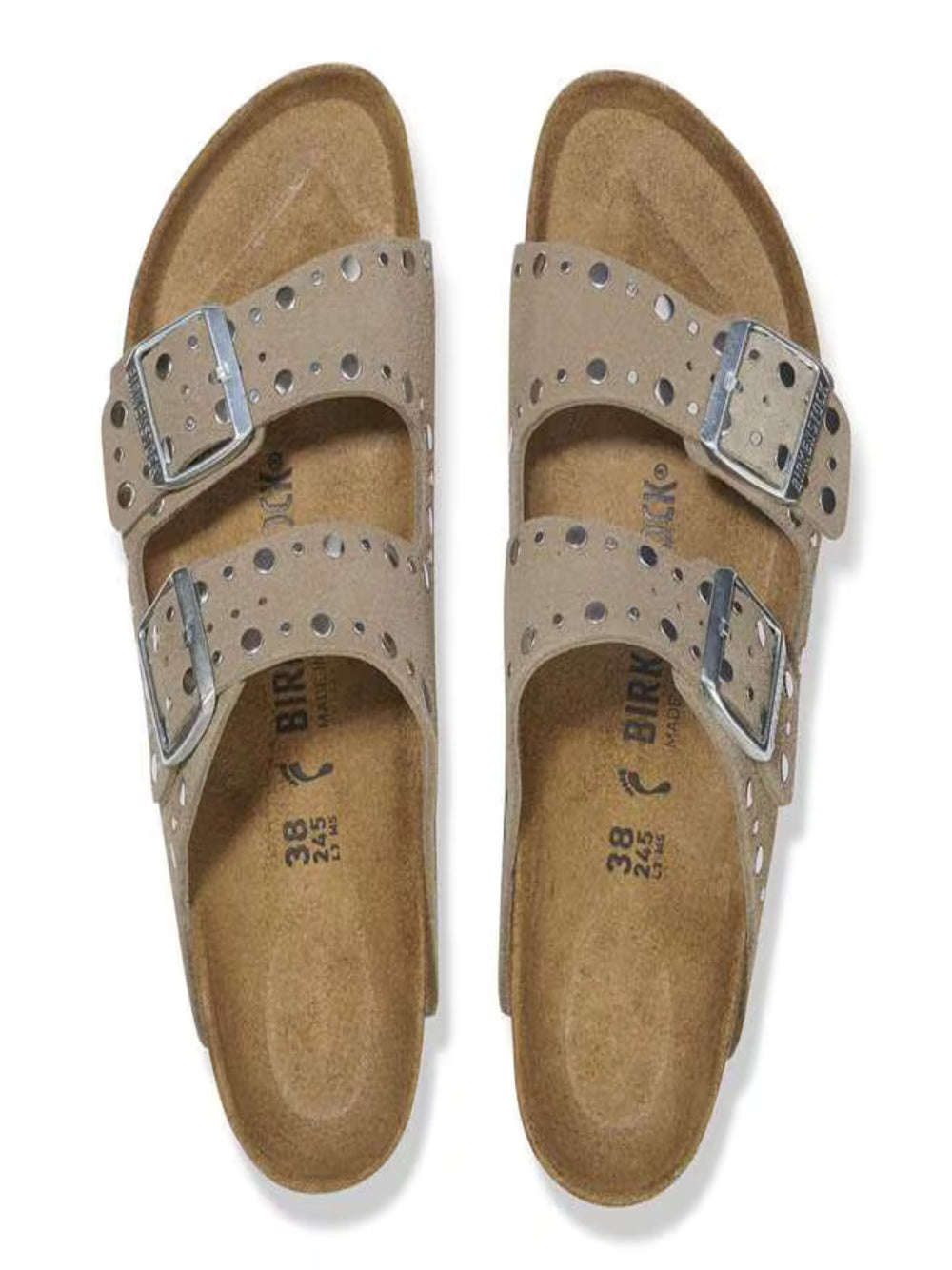 Birkenstock Ciabatta Donna Mod. 1029390 ARIZONA RIVET Beige