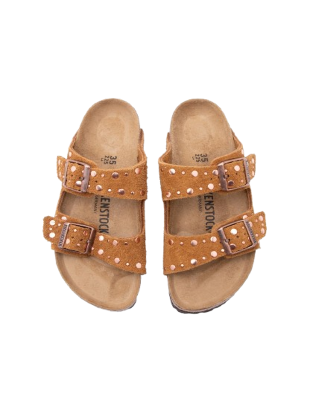 Birkenstock Ciabatta Donna Mod. 1031731 ARIZONA RIVET COGNAC Cognac Marrone