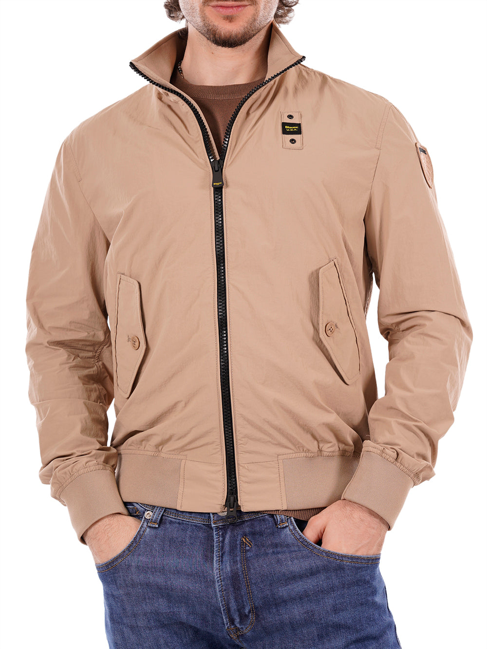 Blauer Giubbotto corto Uomo Mod. BLUC04201 7124 327 Beige