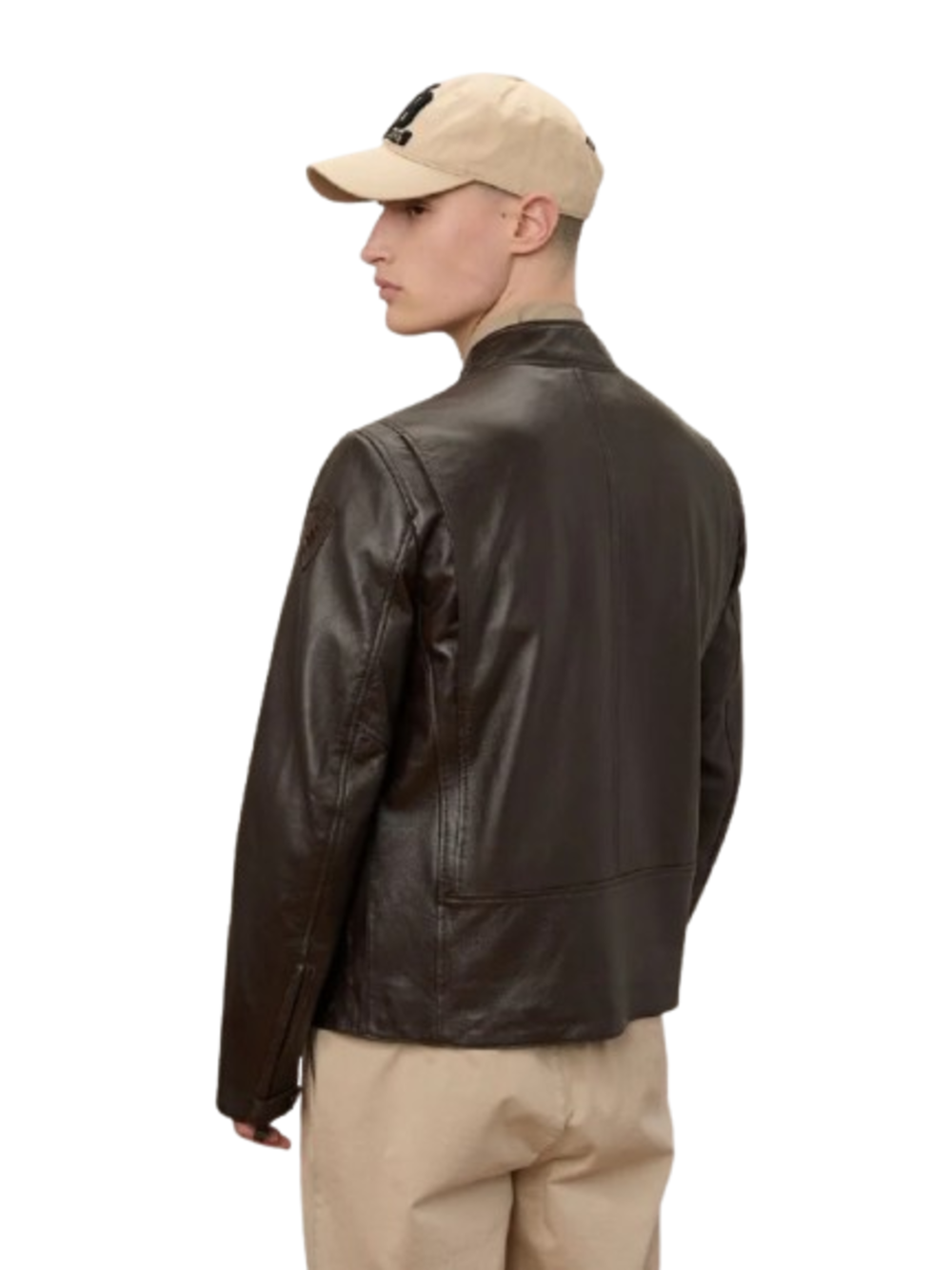 Blauer Giubbotto pelle Uomo Mod. BLUL02442 7515 392 Scuro Marrone
