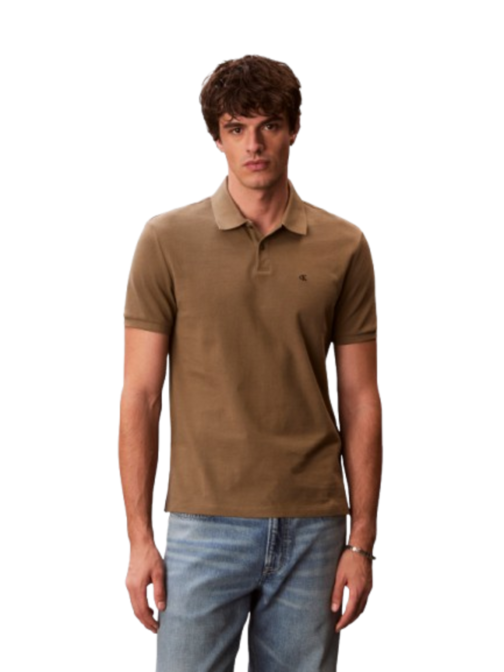 Calvin Klein Calvin Klein Jeans Polo Uomo Mod. LV040EM269 VFB Moro Marrone