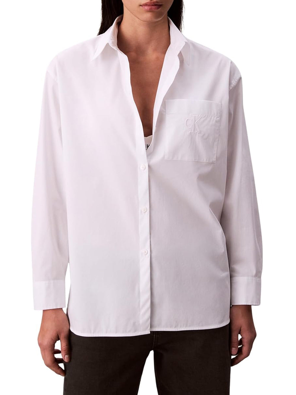 Calvin Klein Calvin Klein Jeans Camicia Donna Mod. LV047C143G YAA Bianco