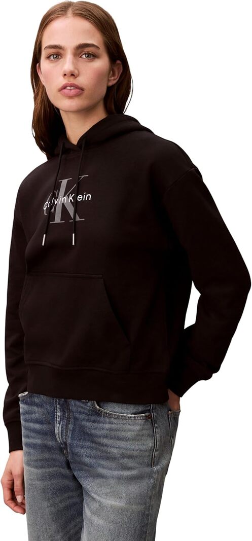 Calvin Klein Calvin Klein Jeans Felpa cappuccio Donna Mod. LV047E221G UB1 Nero
