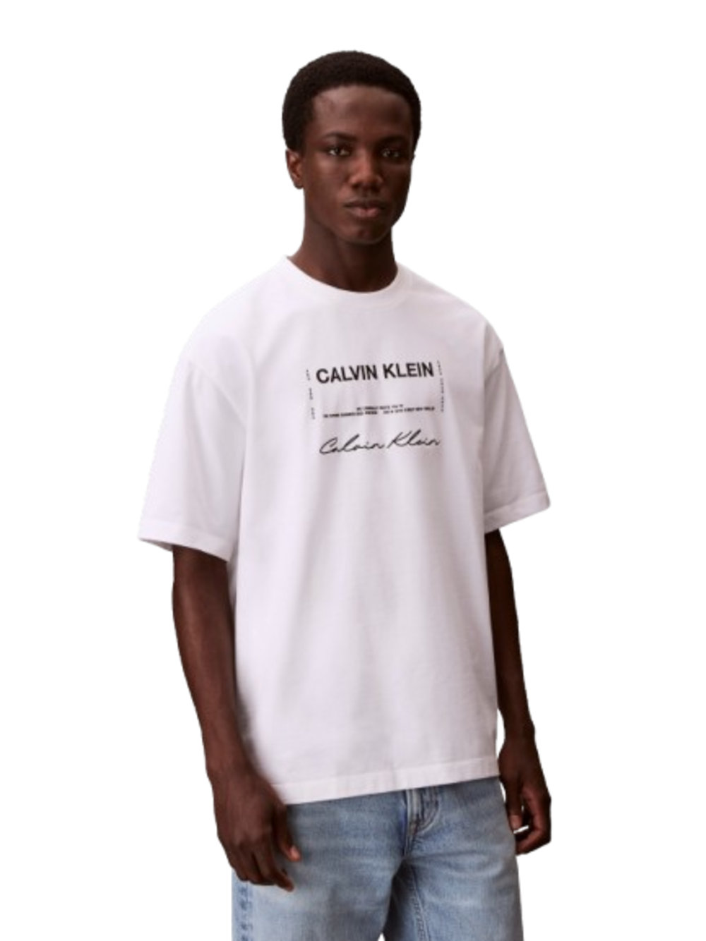 Calvin Klein Calvin Klein Jeans T-shirt Uomo Mod. LV04RE827G YAF Bianco