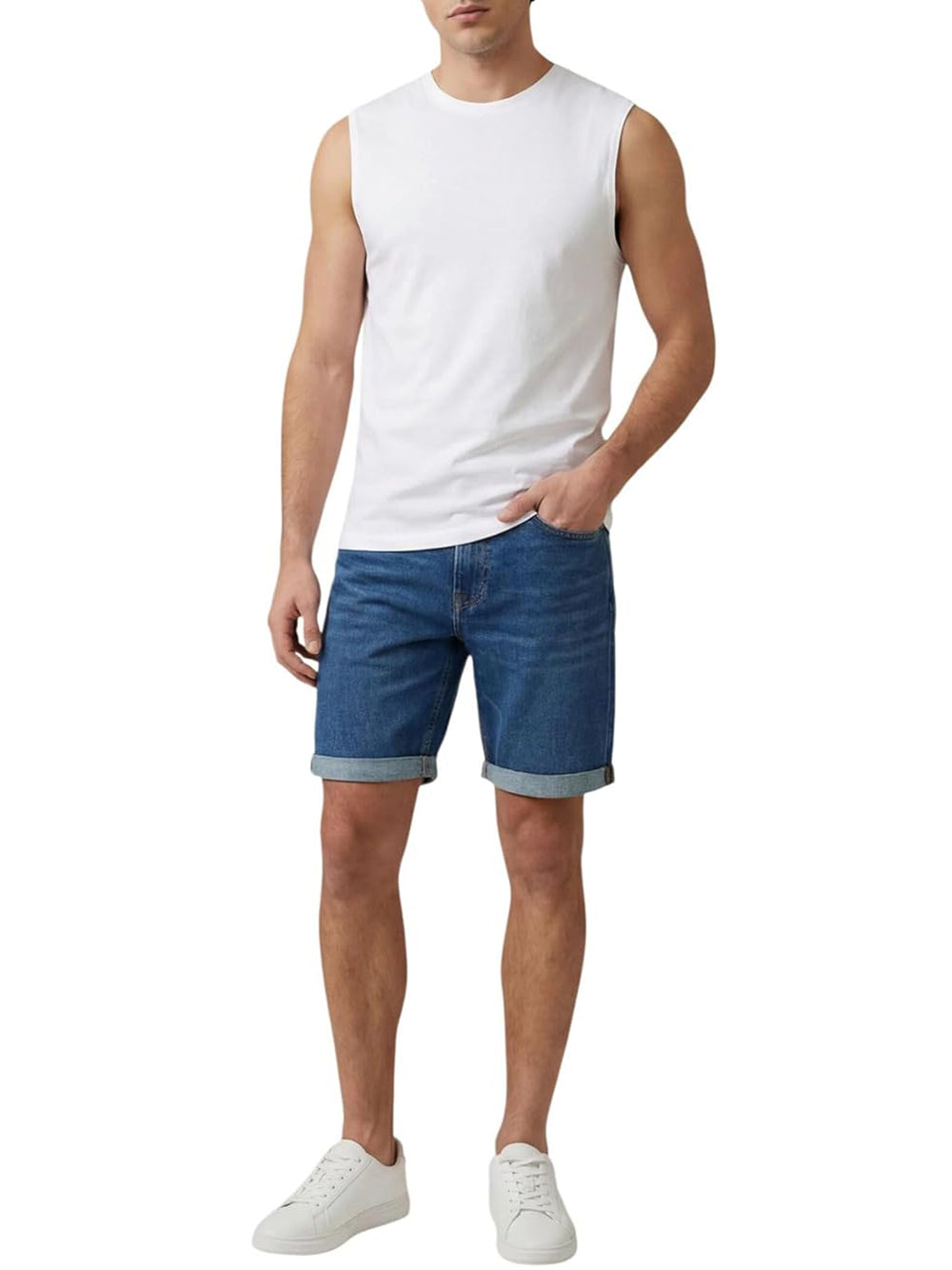 Calvin Klein Calvin Klein Jeans Bermuda Jeans Uomo Mod. LV04RF922G ASA Denim