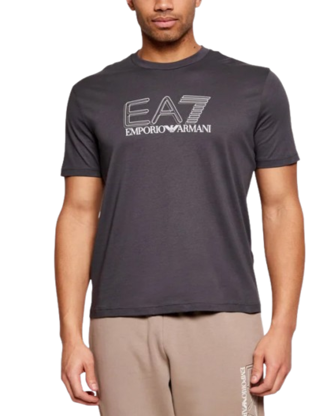 Ea7 Emporio Armani T-shirt Uomo Mod. 7M001307 AF10375 U8111 Antracite Grigio