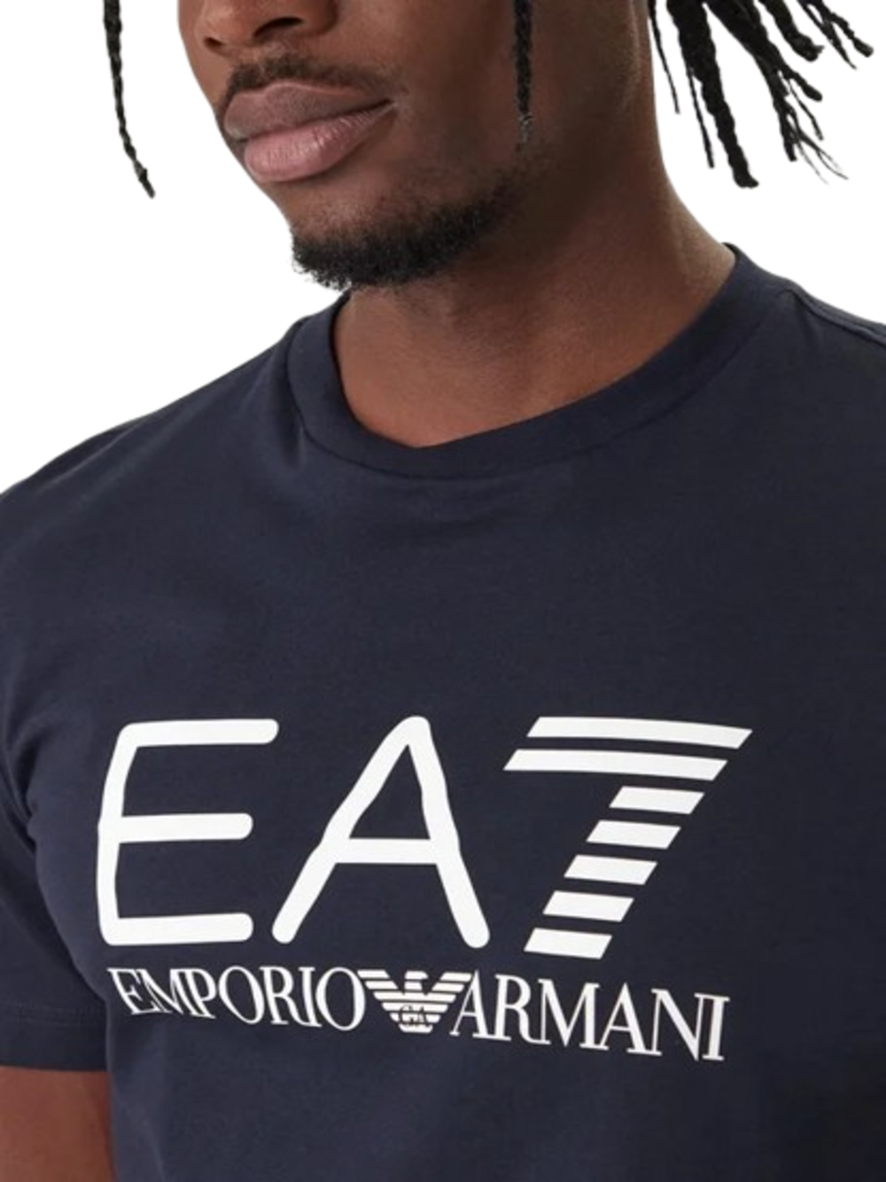Ea7 Emporio Armani T-shirt Uomo Mod. 7M001412 AF22264 UB102 Blu
