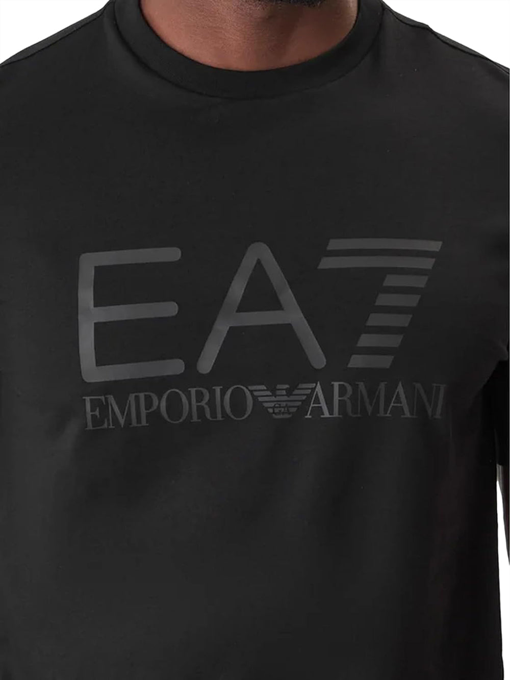 Ea7 Emporio Armani T-shirt Uomo Mod. 7M001412 AF2264 MC005 Nero