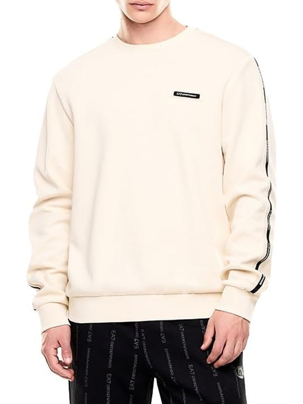 Ea7 Emporio Armani Felpa Girocollo Uomo Mod. 7M001478 AF12660 U1088 Beige