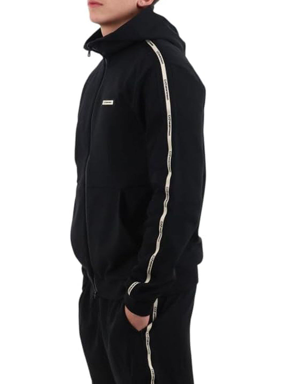 Ea7 Emporio Armani Felpa cappuccio Uomo Mod. 7M001480 AF12660 UC001 Nero