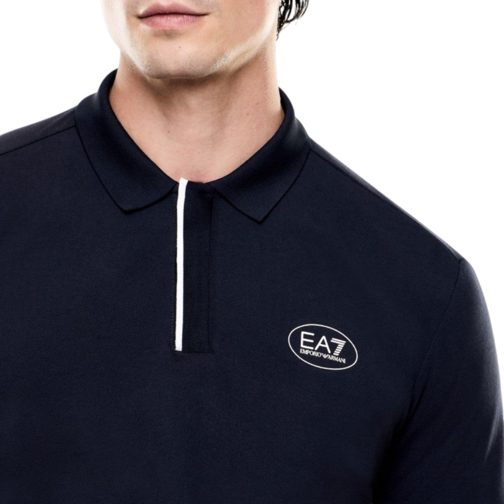 Ea7 Emporio Armani Polo Manica Corta Uomo Mod. 7M001539 AF13511 UB102 Blu