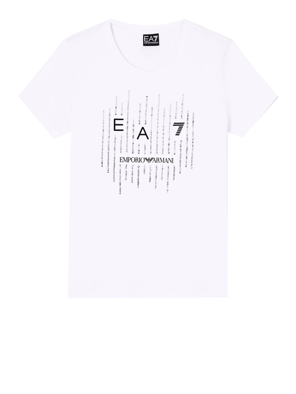 Ea7 Emporio Armani T-shirt Donna Mod. 7W001097 AF10373 U0002 Bianco