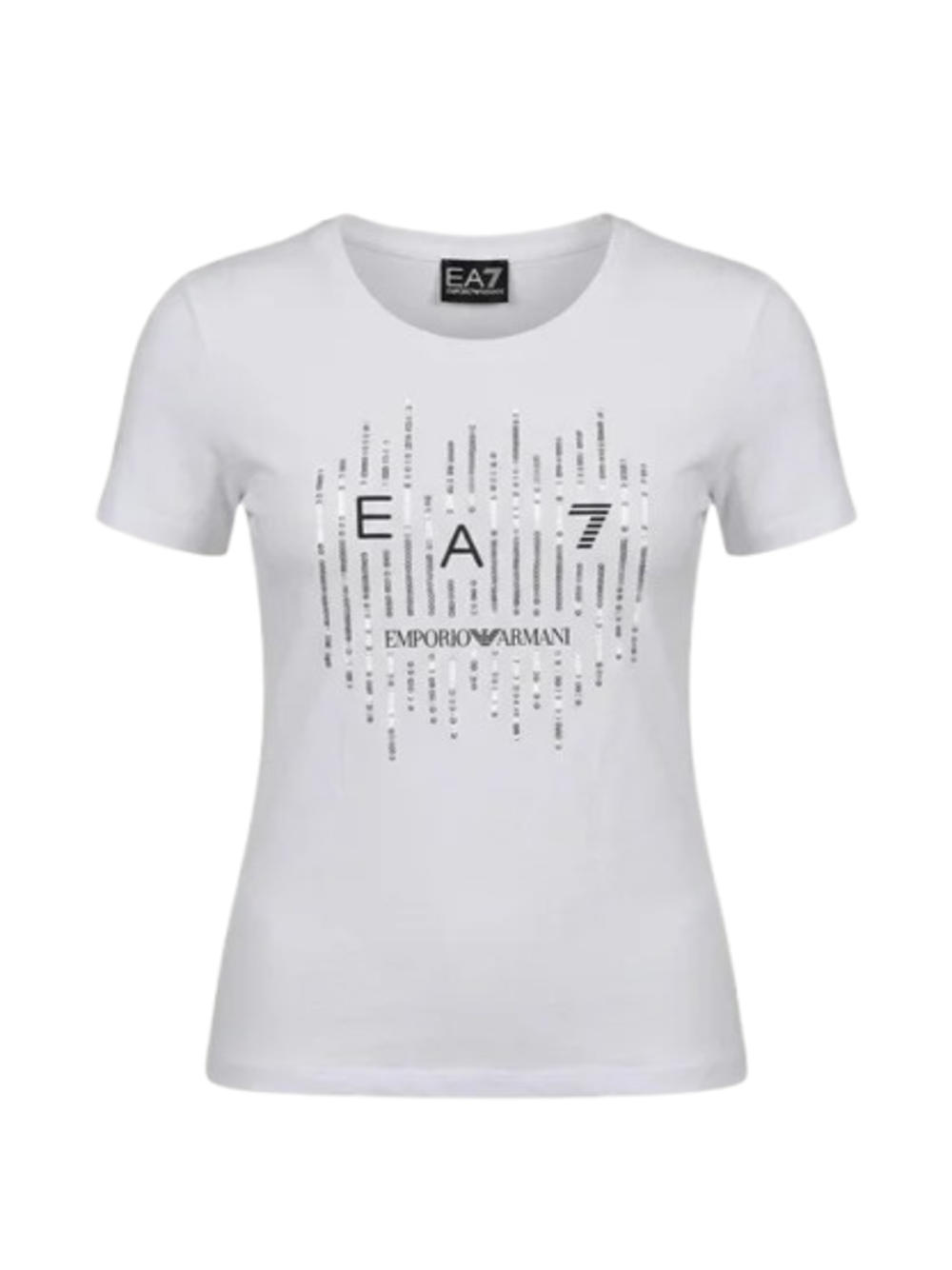 Ea7 Emporio Armani T-shirt Donna Mod. 7W001097 AF10373 U0002 Bianco
