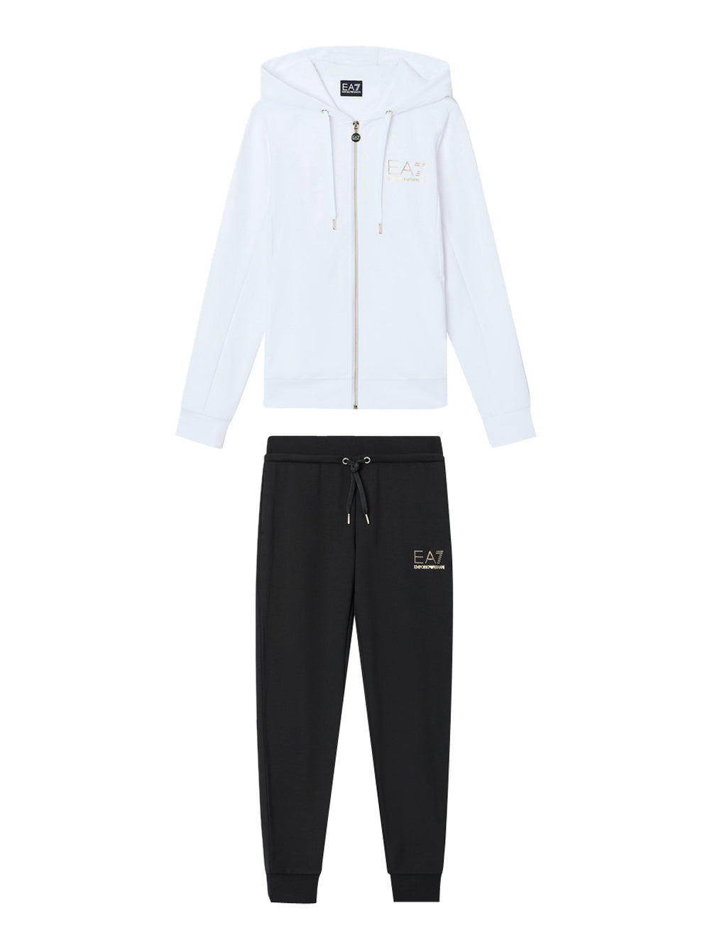 Tuta Sportiva Ea7 da Donna - Nero Bianco