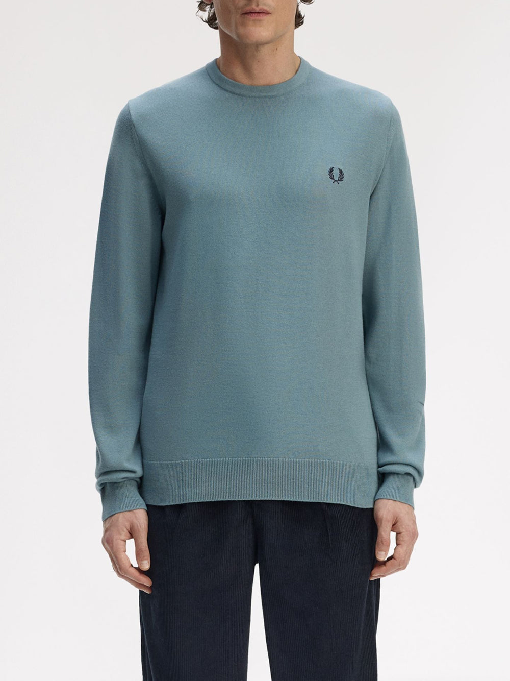 Pullover Fred Perry da Uomo - Celeste