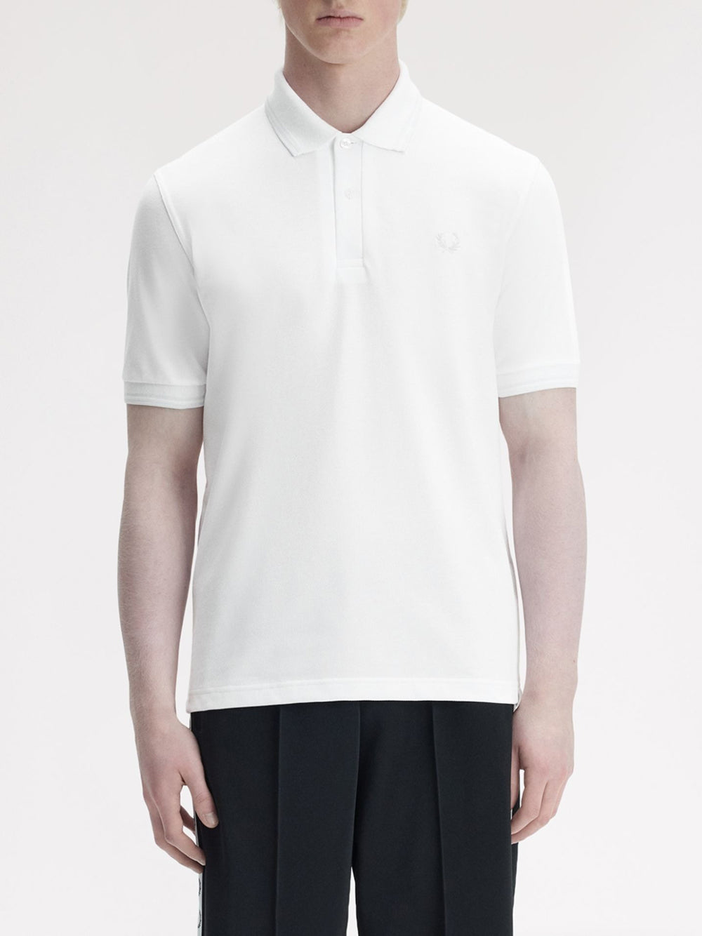 Polo Fred Perry Twin Tipped da Uomo - Bianco