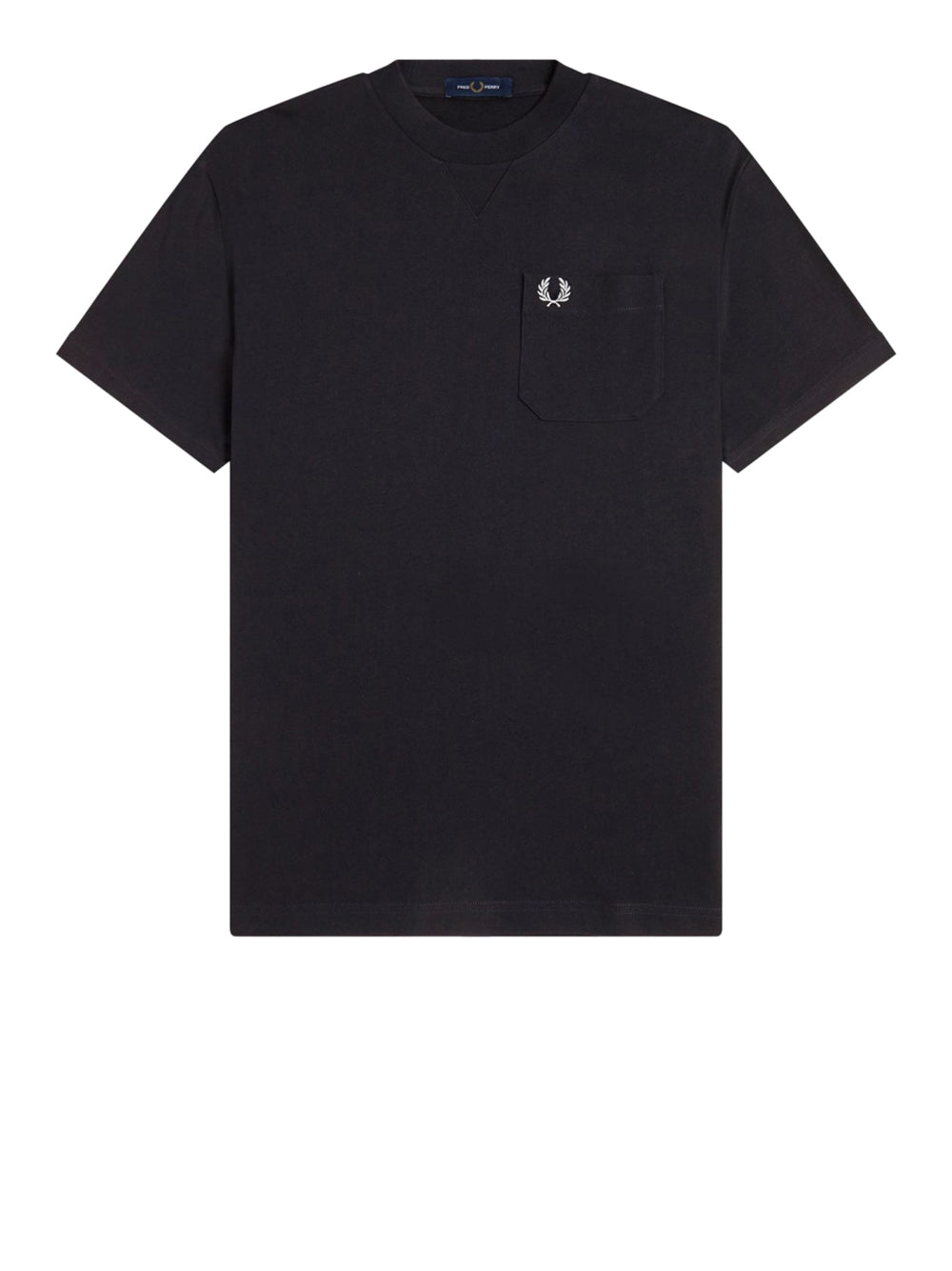T-shirt Fred Perry Pocket Detail da Uomo - Nero