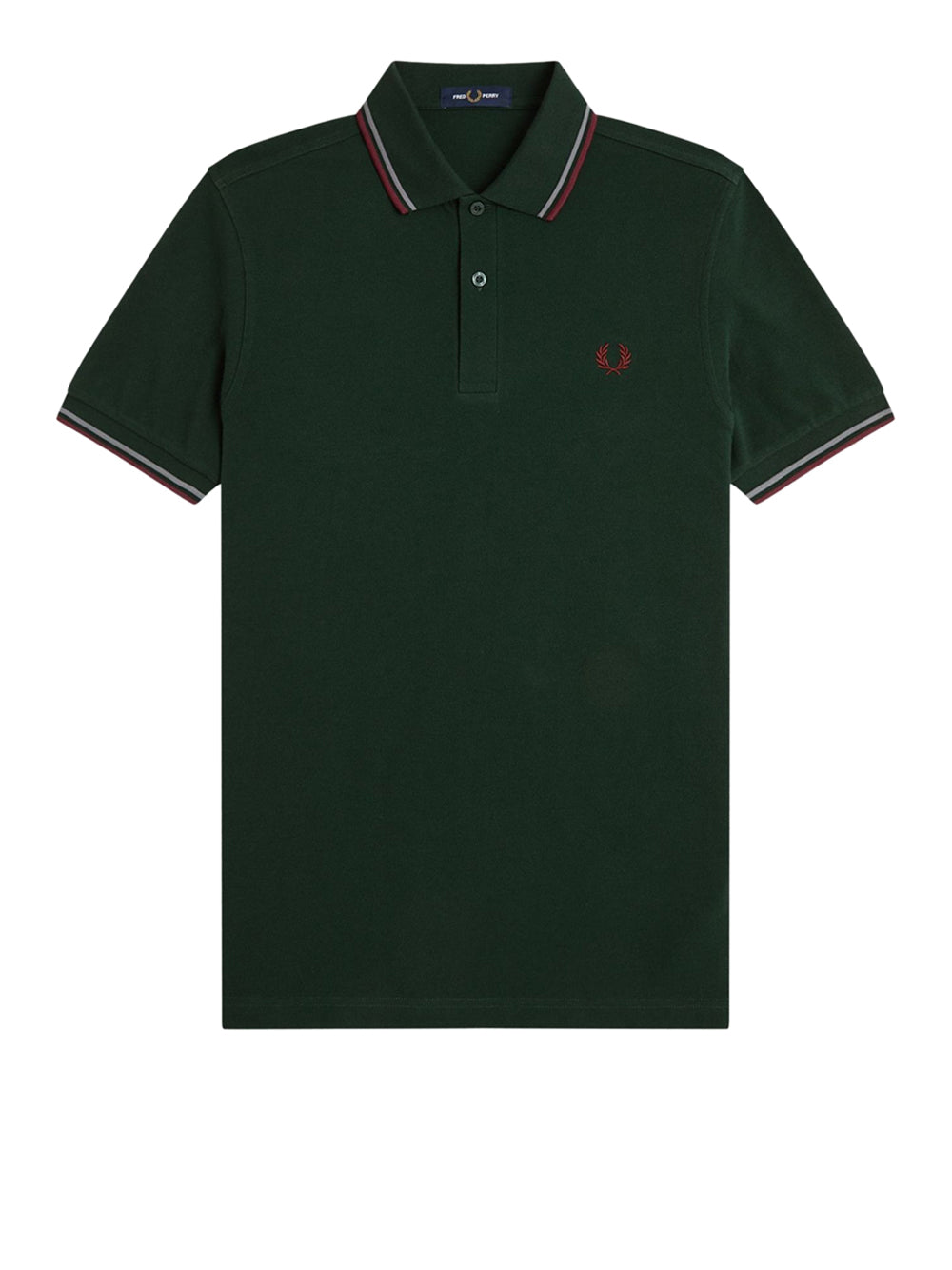 Polo Fred Perry Twin Tipped da Uomo - Verde