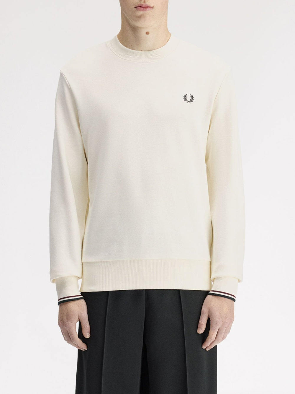 Felpa Fred Perry da Uomo - Avorio
