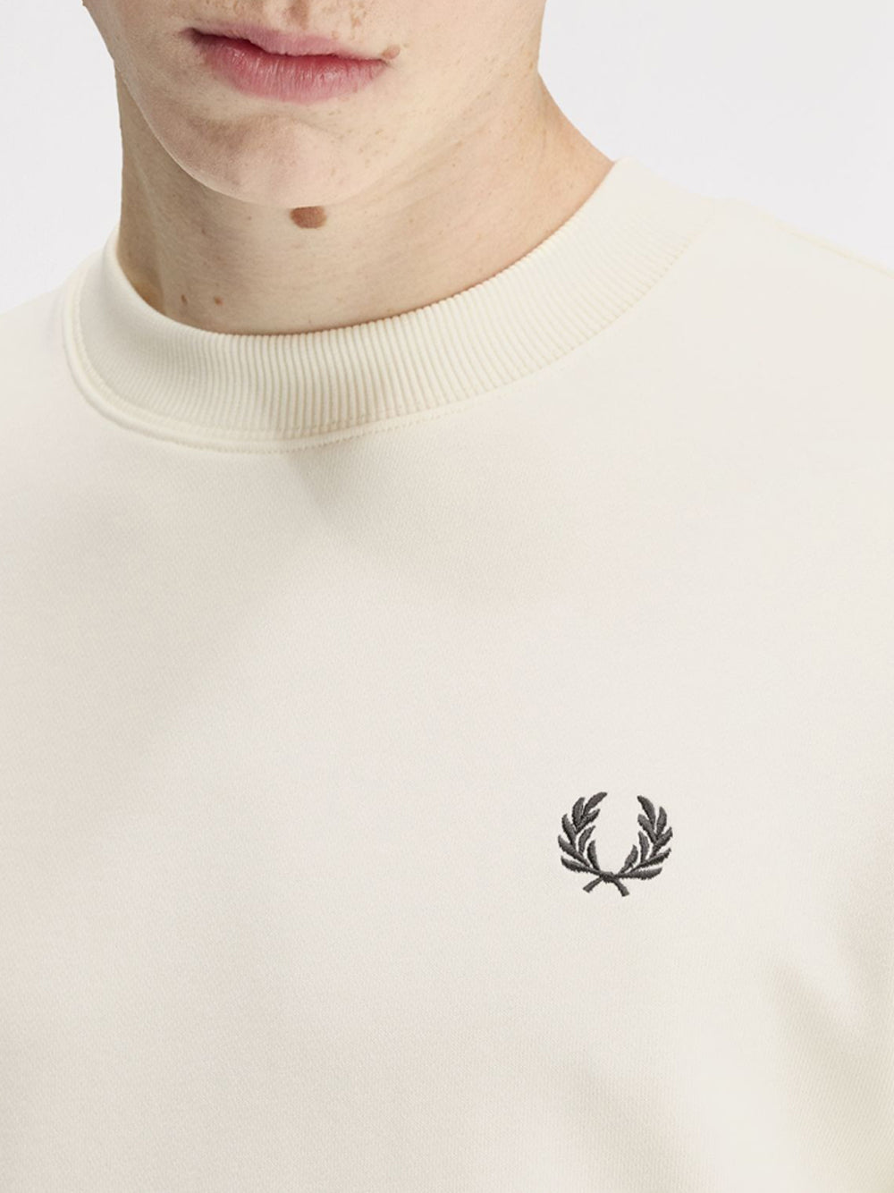 Felpa Fred Perry da Uomo - Avorio