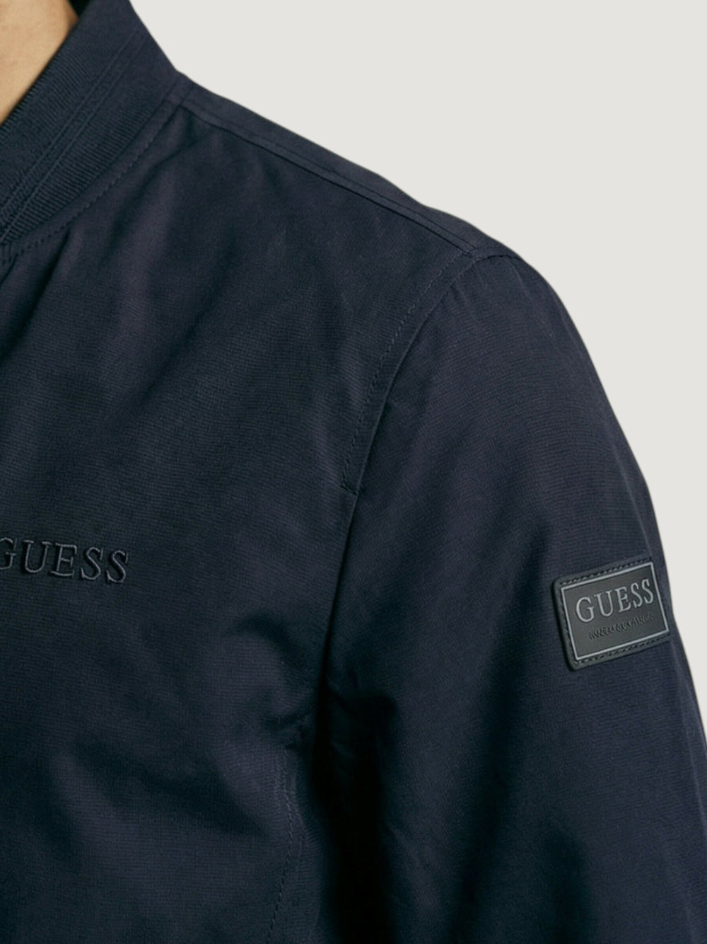 Bomber Guess Stretch Packable da Uomo - Blu